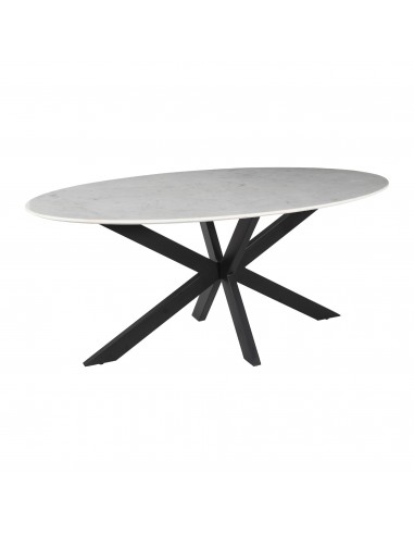 Table REPAS Ovale FRED marbre D180x100xH76cm solde