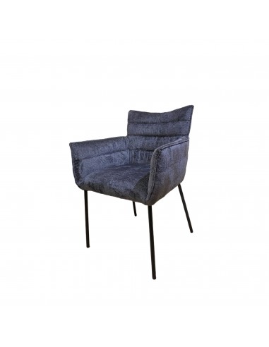 Fauteuil CLOUD bleu gris chenille 60x60xH84cm des créatures d'habitude