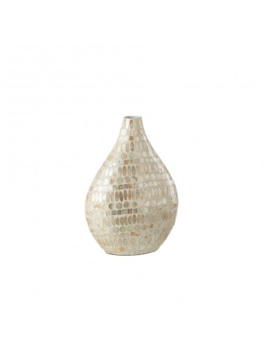 Vase ALPHA Perle Beige 28,5x17xH42 cm est présent 