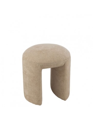 TABOURET ROND BEIGE 42x42x44cm En savoir plus