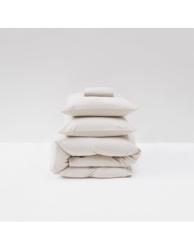 Parure de lit en percale de coton lavé 120 fils • Beige Sable 2 - 3 jours ouvrés.