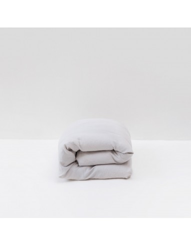 Housse de couette en lin lavé 190g/m² • Gris Galet l'achat 