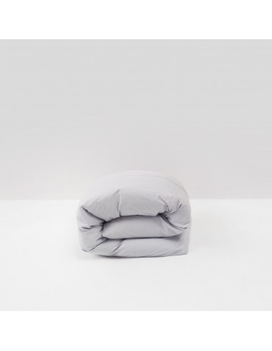 Housse de couette en percale de coton lavé 120 fils • Gris Galet store