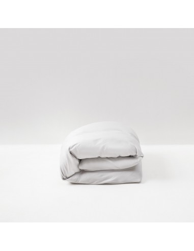 Housse de couette en satin coton égyptien • Gris Galet outlet