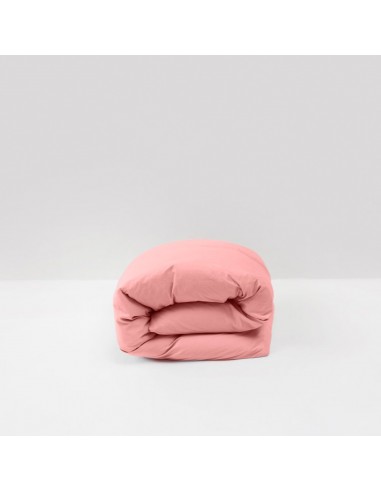 Housse de couette en percale de coton lavé 120 fils • Vieux Rose Dans la société mordern