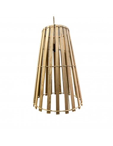 Suspension LANTERNE Bois H60xD42cm destockage