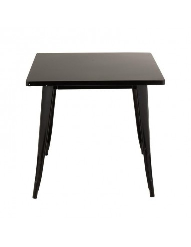 Table REPAS Bistro Metal Noir 79x79xH76 cm suggérées chez