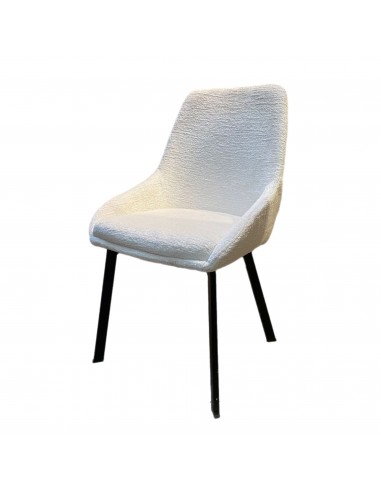 Chaise MARIZAN Tissu Chenille Craie 50x50xH86cm 2024