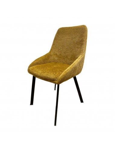 Chaise MARIZAN Tissu Chenille Gold 50x50xH86cm la colonne vertébrale