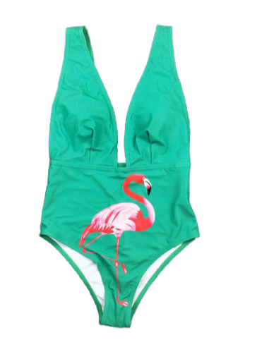 Maillot de Bain Flamant Rose Sexy Vert Profitez des Offres !