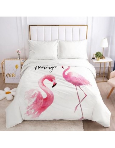 Housse de Couette Flamant Rose Love de votre