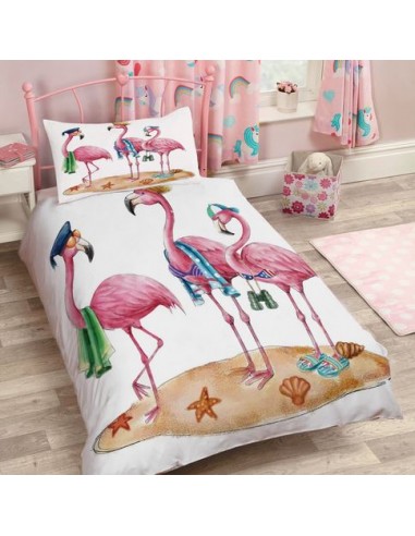 Housse de Couette Flamant Rose 1 Personne Venez acheter