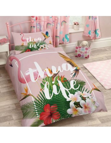 Housse de Couette Fille Flamant Rose hantent personnes