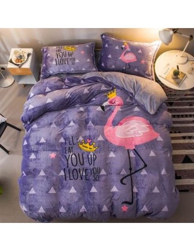 Housse de Couette avec Flamant Rose Livraison rapide