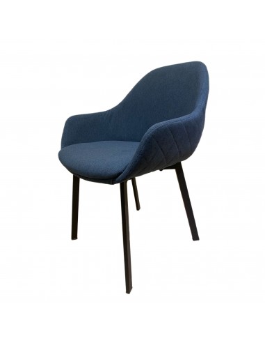 Fauteuil Repas PADE Tissu Pétrole 60x58xH81cm Toutes les collections ici