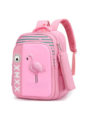 Cartable Flamant Rose Princesse en linge