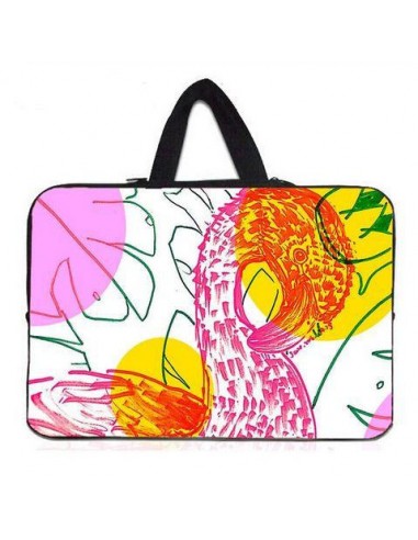 Étui Ordinateur Flamant Rose Dessin en stock