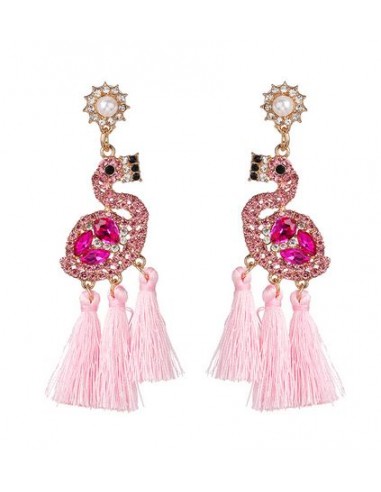 Boucles d'Oreilles Flamant Rose Kitsch Rose Découvrez la collection