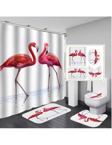 Lot de Décoration pour Salle de Bain Flamant Rose Vous souhaitez 