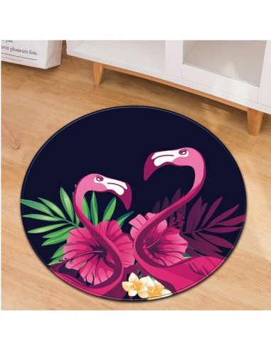 Tapis Rond Flamant Rose Tropical Comment ça marche