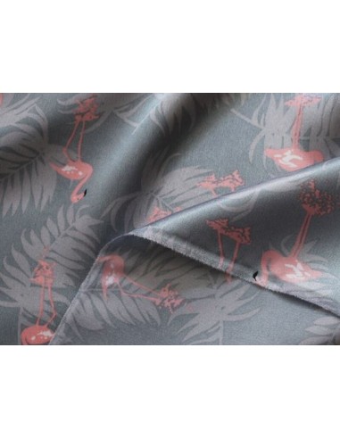 Tissu Flamant Rose au mètre français