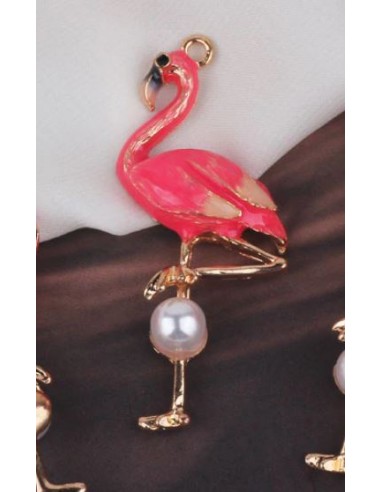 Pendentif Flamant Rose Perle acheter