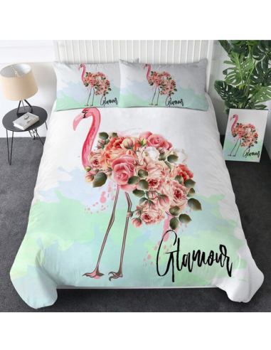 Housse de Couette Flamant Rose Glamour meilleur choix