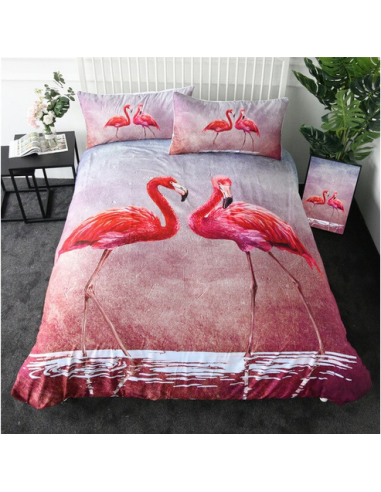 Housse de Couette Flamant Rose Sète pour bénéficier 