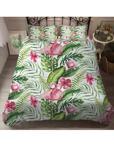 Housse de Couette Flamant Rose Vintage pour bénéficier 