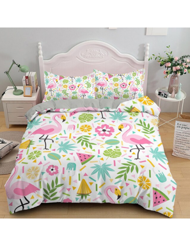 Housse de Couette Flamant Rose Kawaii commande en ligne