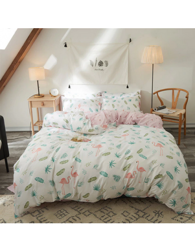 Housse de Couette Drap plat Taies d'oreillers le concept de la Pate a emporter 