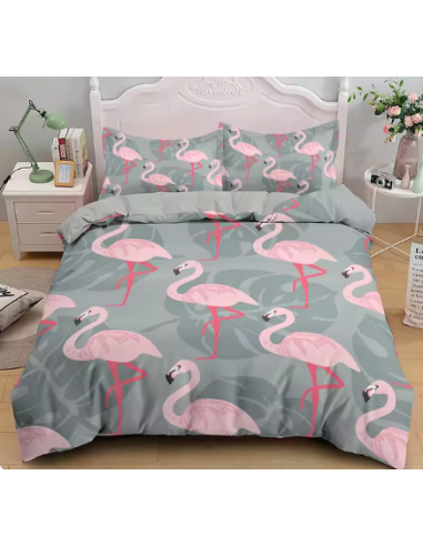 Parure de lit Housse de Couette Flamant Rose Voir les baskets