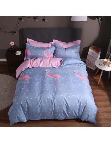 Housse de Couette avec motif Flamant Rose outlet