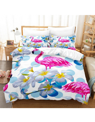 Housse de Couette Flamant Rose Lagon Comparez plus de prix