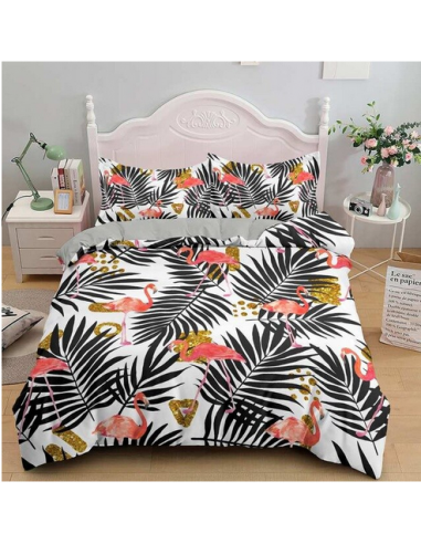 Housse de Couette Flamant Rose Dorée JUSQU'A -70%! 