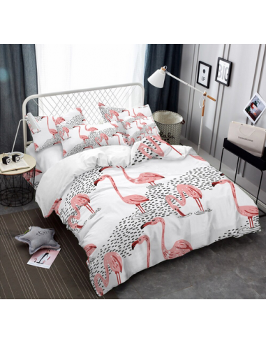 Housse de Couette Flamant Rose 90x190 ouvre sa boutique