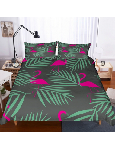 Housse de Couette 200x200 Flamant Rose l'achat 