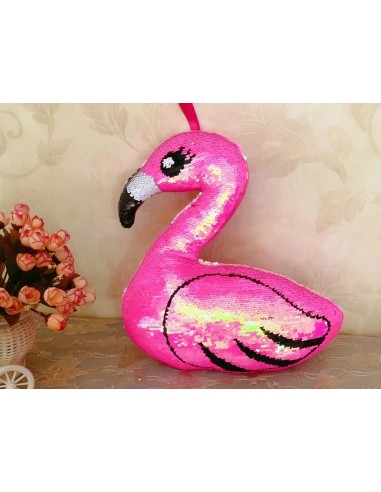 Coussin Flamant Rose de France