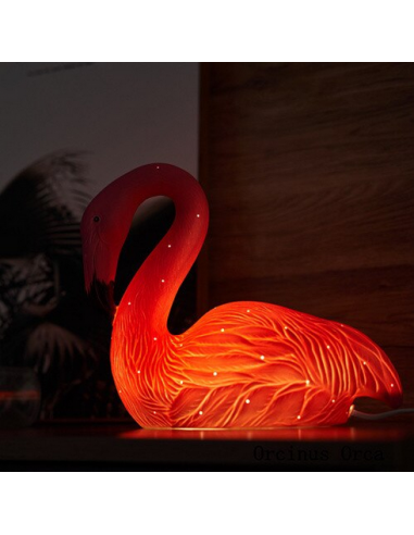 Lampe Flamant Rose Veilleuse pas cher 