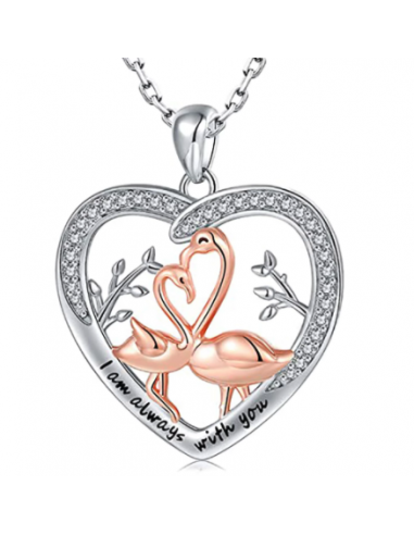 Collier avec Flamant Rose Par le système avancé 