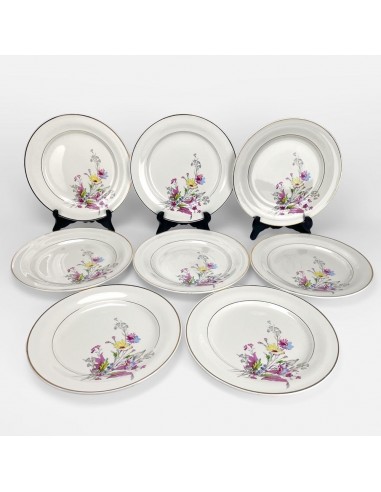 8 assiettes plates Céranord Saint Amand modèle Fanny vous aussi creer 