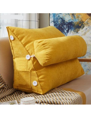 Coussin triangulaire jaune prix