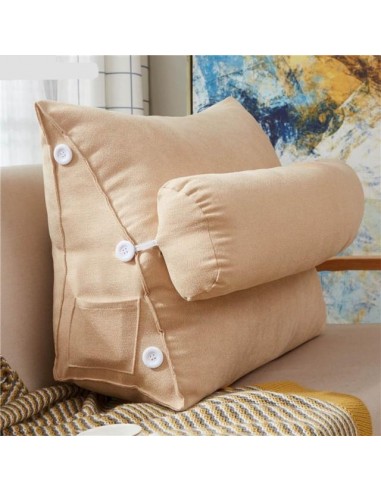 Coussin triangulaire beige ou a consommer sur place