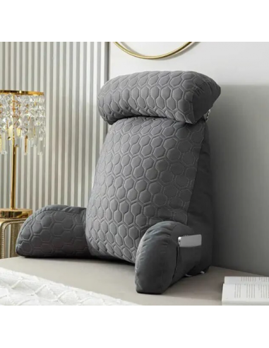 Coussin de lecture gris chez Cornerstreet bien 