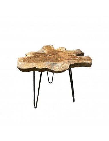 Table basse DIA  teck Naturel  Ø50xH45 cm les ctes